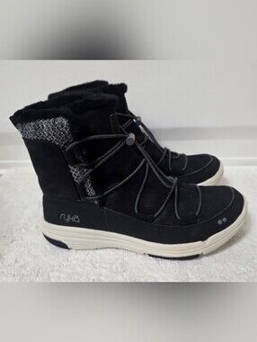 Ryka Aubonne Faux Shearling Bungee Lace Boots